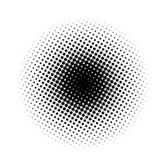 Halftone circle. Template gradient background with dots. - 279367175