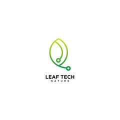 Green Leaf Technology Logo Design