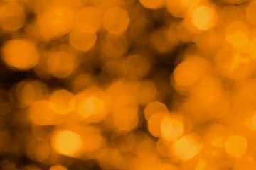 Glowing orange blurred background with bokeh