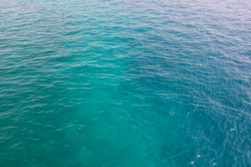 Blue sea water blurred ripple background. Aegean Sea, Turkey