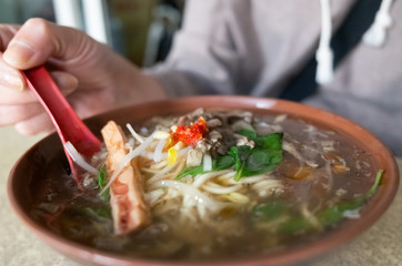 Taiwanese thickened soup noodle