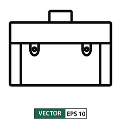 Bag icon, symbol, flat design isolated on white. Vector illustration EPS 10