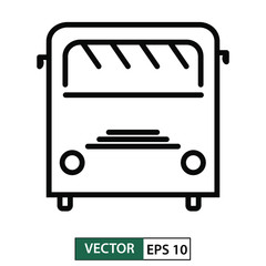 Bus icon, symbol, flat design. Vector illustration EPS 10