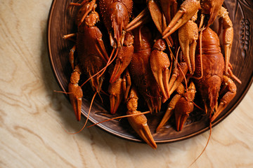 boiled crayfish