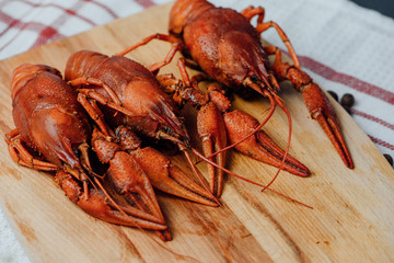 boiled crayfish