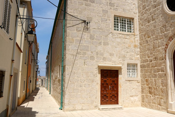 Historic Benedictine Convent of St. Margaret in town Pag, on island Pag, Croatia.