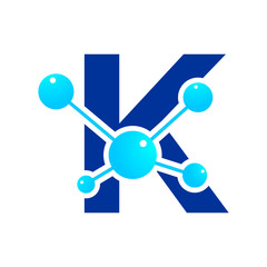 Initial K Molecule Logo