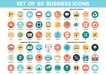 Fototapeta Business icons set for business obraz