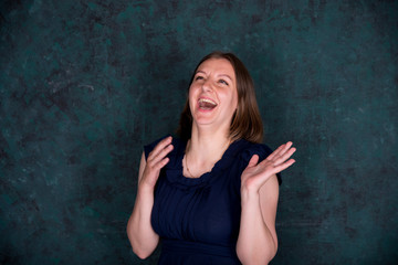 Portrait of Beautiful Young Woman in Studio