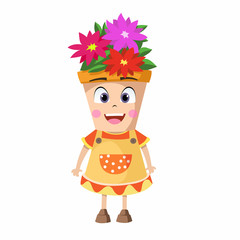 Cute cartoon character design.