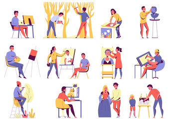 Creative Professions Icons Set