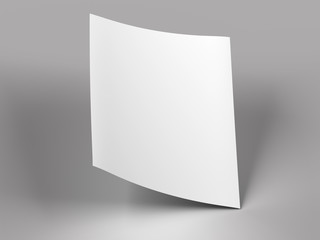 Empty paper sheet in A4 format - 3d illustration