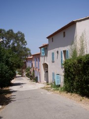 Rue de l'île de Porquerolle, commune de Hyères, var