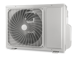 Outdoor heat pump technology compressor unit of an air conditioner mini split ac condition system...