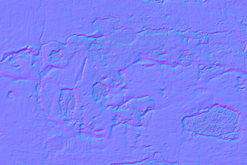 Wall with peeling paint in normal map