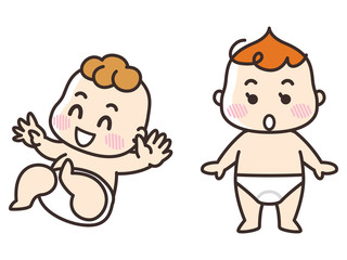 オムツの赤ちゃん