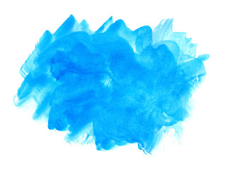 blue watercolor abstract brush strokes