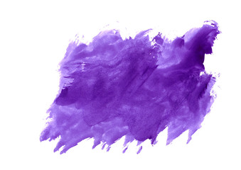 colorful abstract isolated background.Purple paint strokes