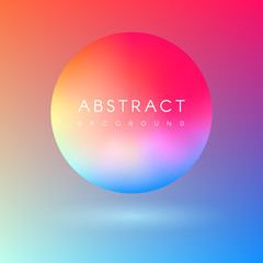 Futuristic colorful liquid colors 3d ball. Astract creative geometric background, wallpaper. Trendy gradient shapes composition