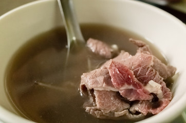 raw beef soup