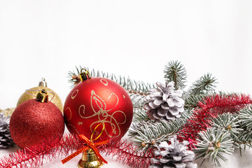 Obraz na płótnie Canvas Image with Christmas ornaments.