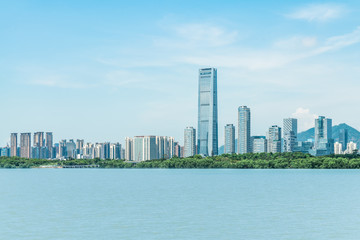 Shenzhen Bay Park City Skyline, Guangdong, China