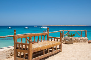 the beach of giftun island