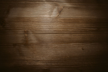 Naklejka premium Dark brown wood texture and background. Old wooden plank 