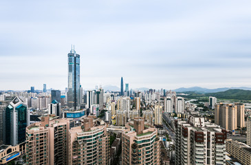 Fototapeta na wymiar Shenzhen Huaqiang North SEG Building, Shenzhen, Guangdong, China