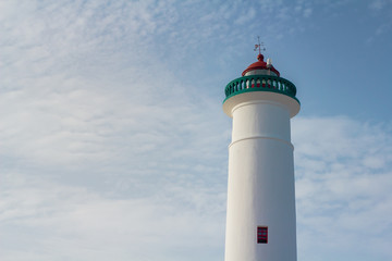 COZUMEL, Mexico: Faro Celarain, lighthouse and blue, cloudy sky