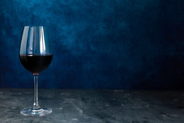 glass of red wine isolated