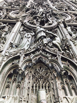 Milan Cathedral sculptures detail
