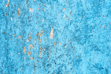 Blue abstract metallic background. Rust and Scratch
