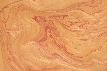 orange painted marble texture background