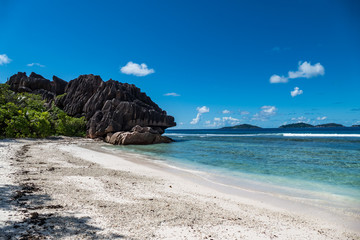 Obraz premium Seychellen la digue Traumstrand