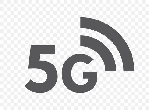 5G network technology icon. Fifth generation wireless internet symbol