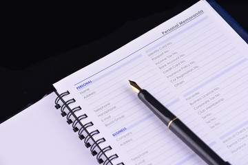 Personal information to be fill in - many uses for business