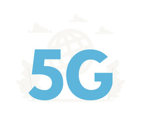 5G wireless network concept. Fifth generation internet technology, communication, fast connection