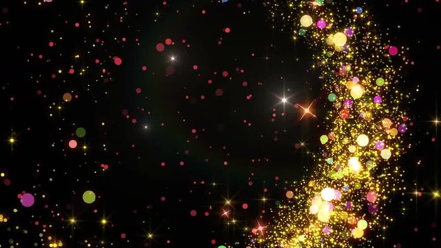 Opening Glitter Sparkling Particles intro