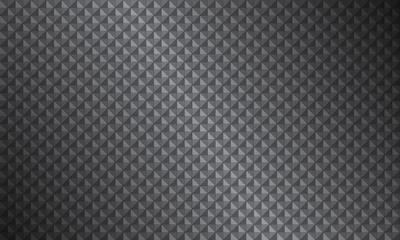 Fototapeta na wymiar Abstract black and grey background composed of triangles with different transparency, modern vector seamless pattern, metallic look