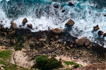 Waves in ocean Splashing Waves