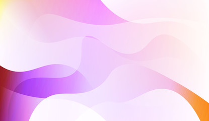 Wavy Background. For Design Flyer, Banner, Landing Page. Vector Illustration with Color Gradient.