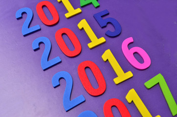 New Year date sequence with the past year