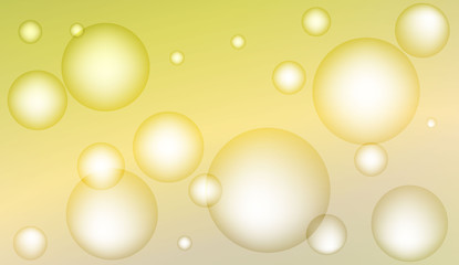 Background with bubbles. Design for your header page, ad, poster, banner. Pastel Gradient Color Vector illustration.