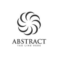 abstract circle logo design concept