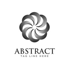 abstract circle logo design concept