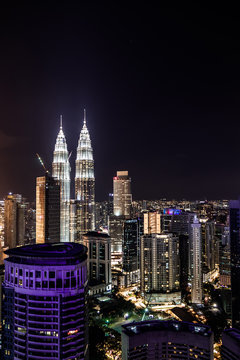 malaysia Kualalumpur  bei nacht 
