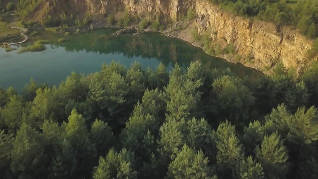 Jezioro Jaworzno Koparki z powietrza (zach&oacute;d) 
