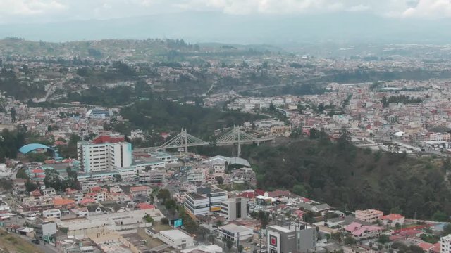 Aerial Shot of Ambato in Ecuador
