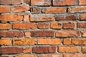 Obraz premium Scenery brick wall background